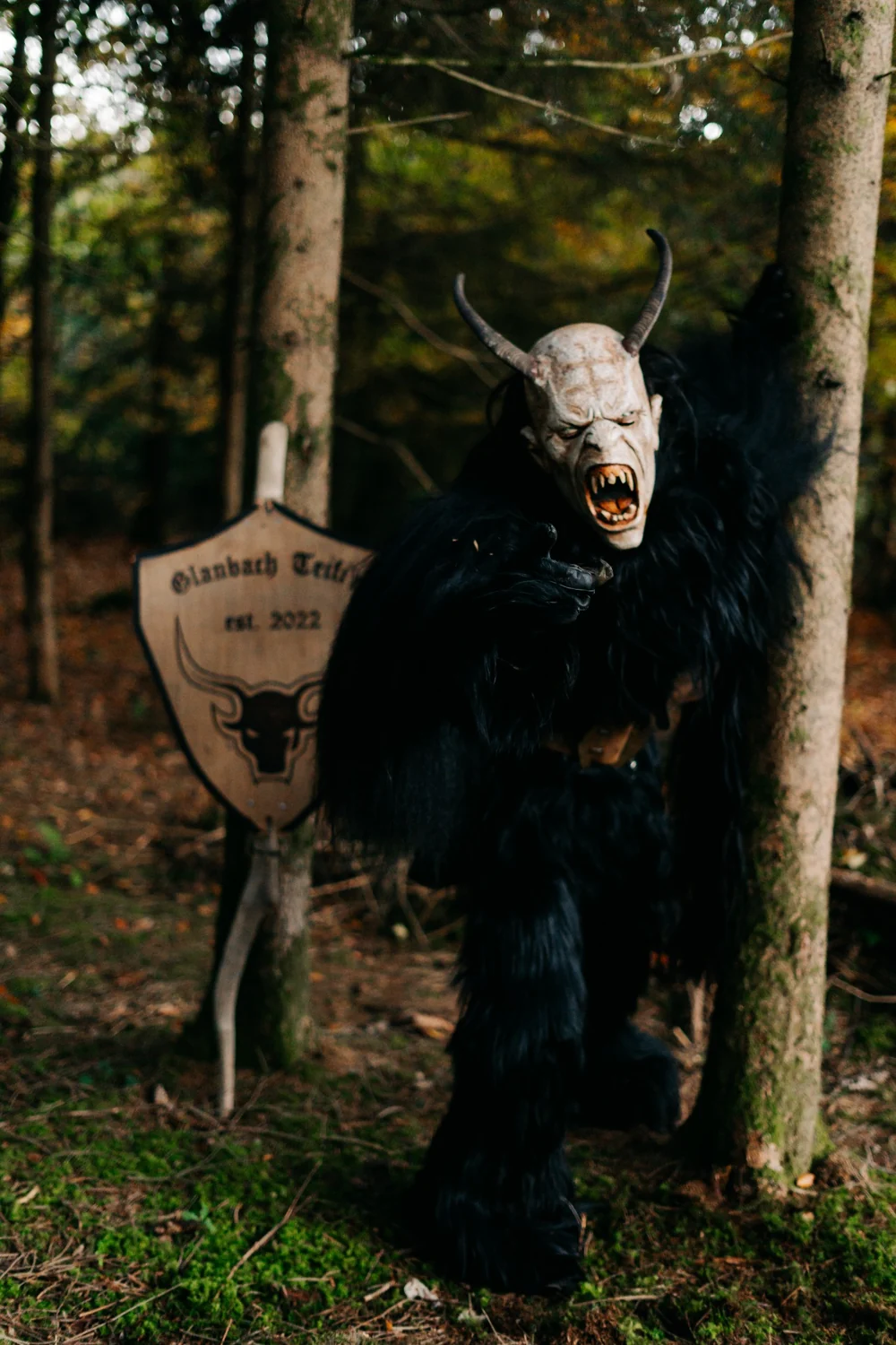 Daniel mit Krampusmaske