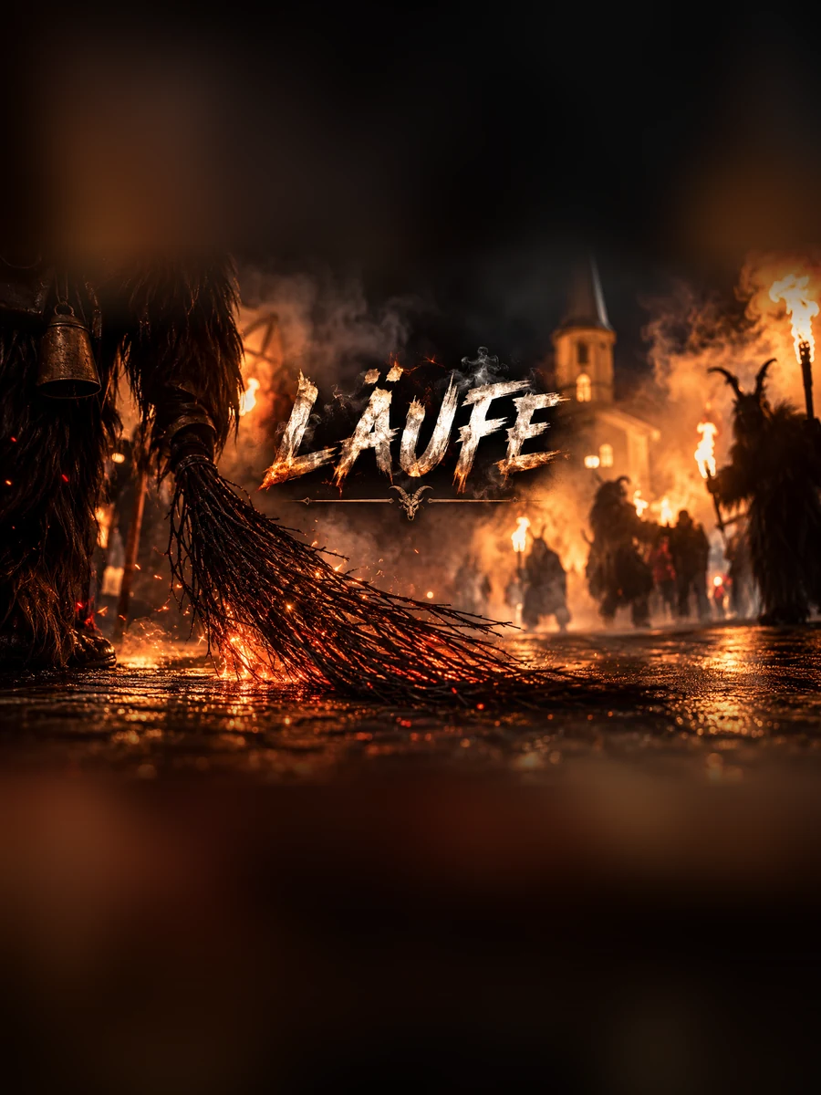 Läufe – nächtlicher Krampuslauf mit Feuer und Rauch